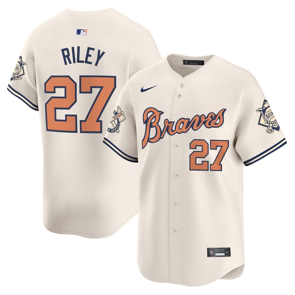 AB Peaches n' Cream Vapor Premier Limited Jersey - Stitched
