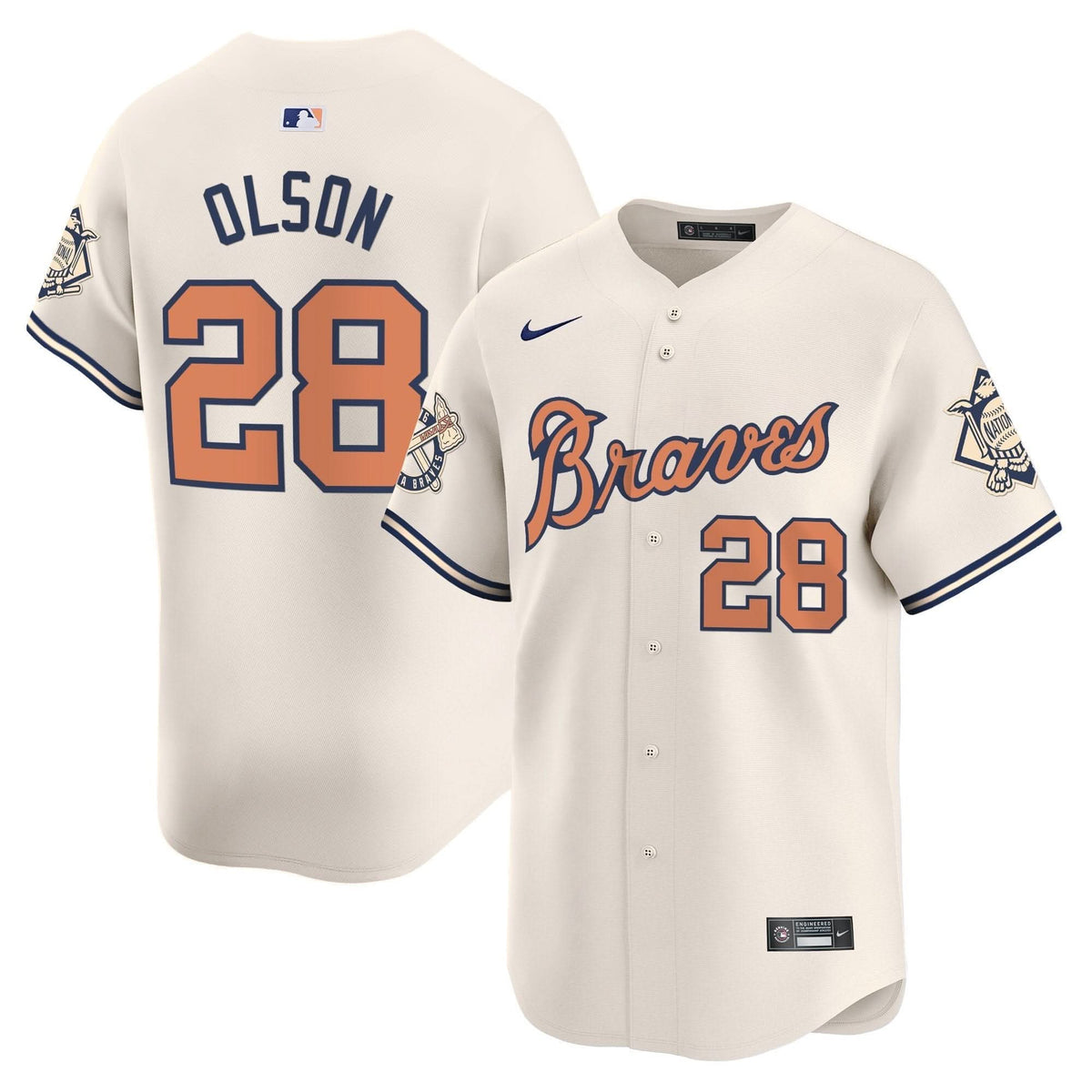 AB Peaches n' Cream Vapor Premier Limited Jersey - Stitched
