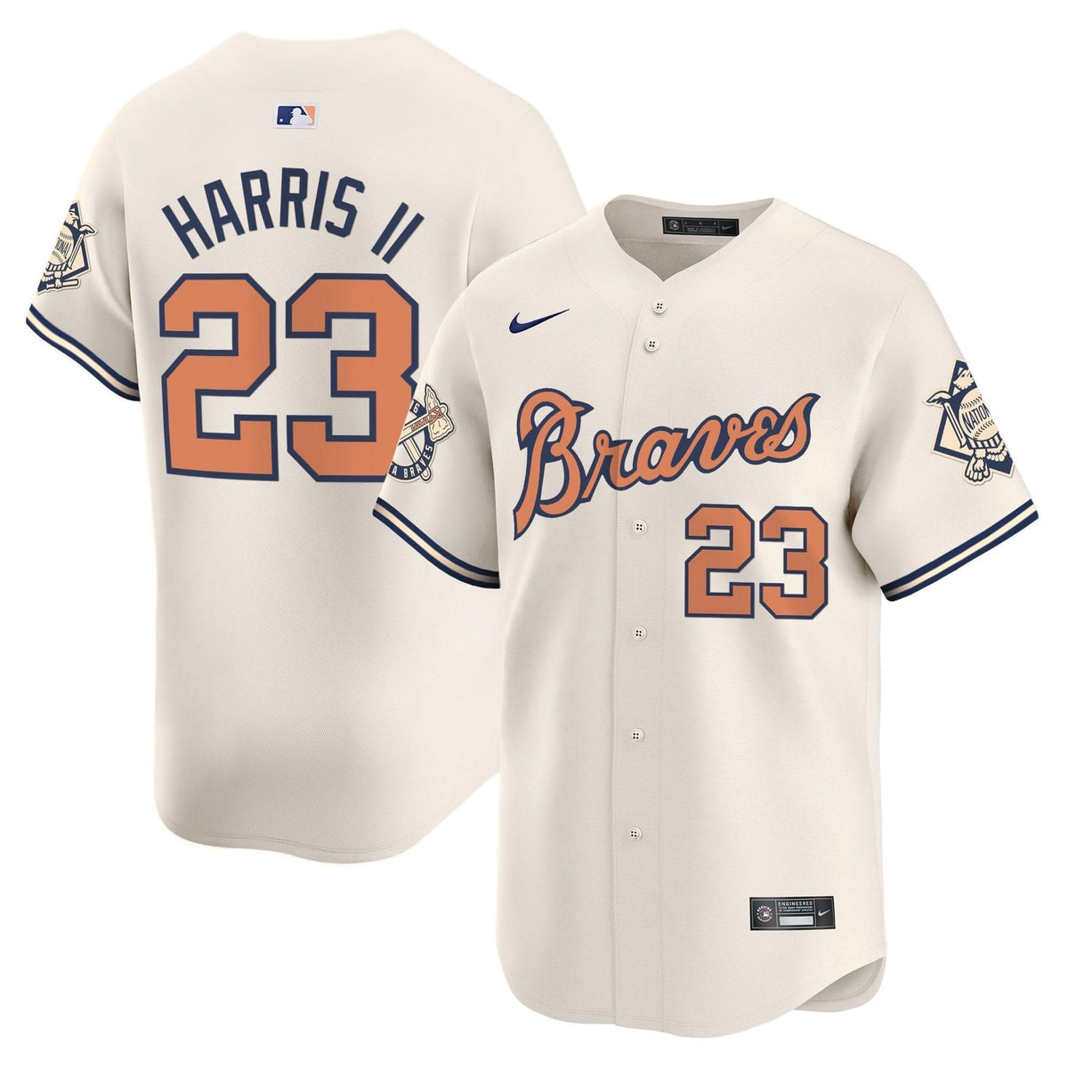 AB Peaches n' Cream Vapor Premier Limited Jersey - Stitched
