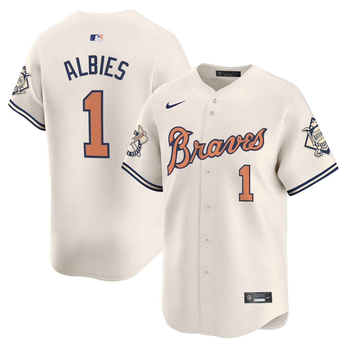 AB Peaches n' Cream Vapor Premier Limited Jersey - Stitched