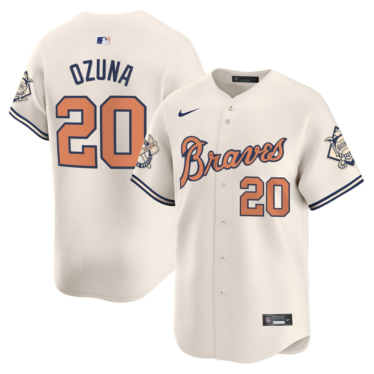 AB Peaches n' Cream Vapor Premier Limited Jersey - Stitched