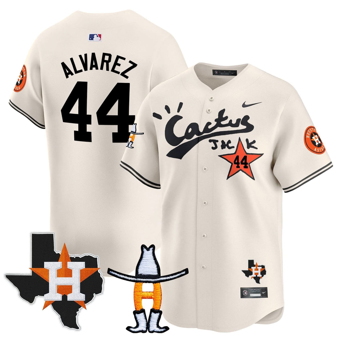 HA Cactus Jack Houston Rodeo Patch Vapor Premier Limited Jersey - Stitched