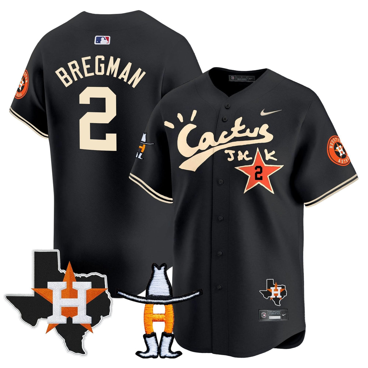 HA Cactus Jack Houston Rodeo Patch Vapor Premier Limited Jersey - Stitched