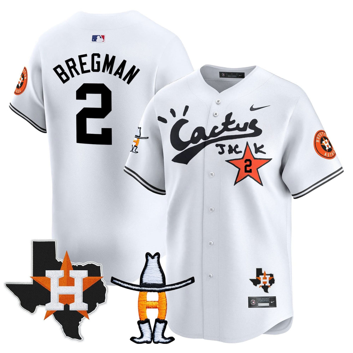 HA Cactus Jack Houston Rodeo Patch Vapor Premier Limited Jersey - Stitched