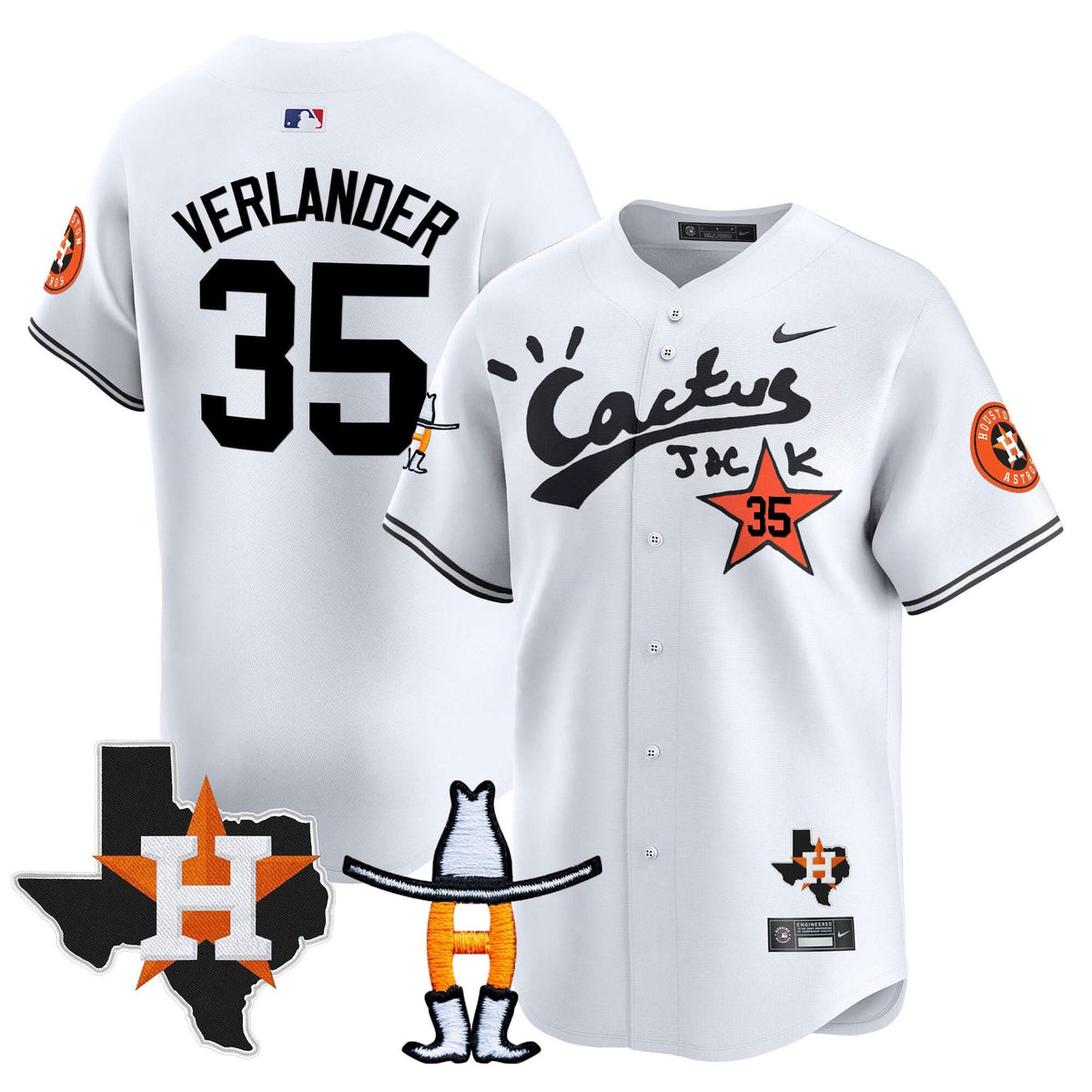 HA Cactus Jack Houston Rodeo Patch Vapor Premier Limited Jersey - Stitched