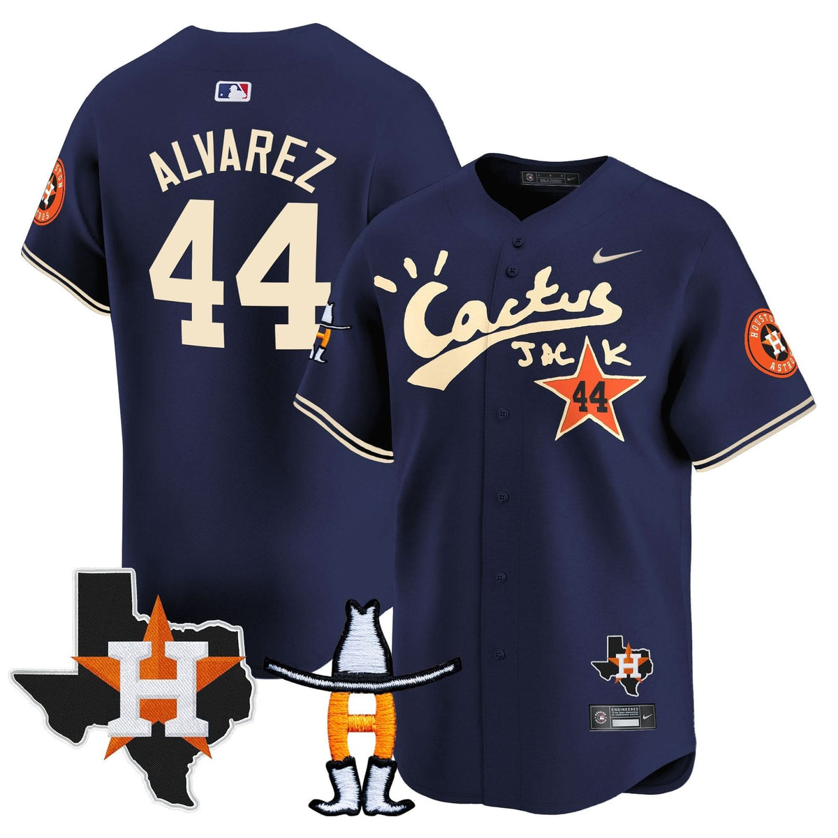 HA Cactus Jack Houston Rodeo Patch Vapor Premier Limited Jersey - Stitched