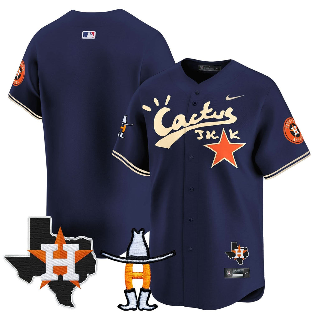 HA Cactus Jack Houston Rodeo Patch Vapor Premier Limited Jersey - Stitched