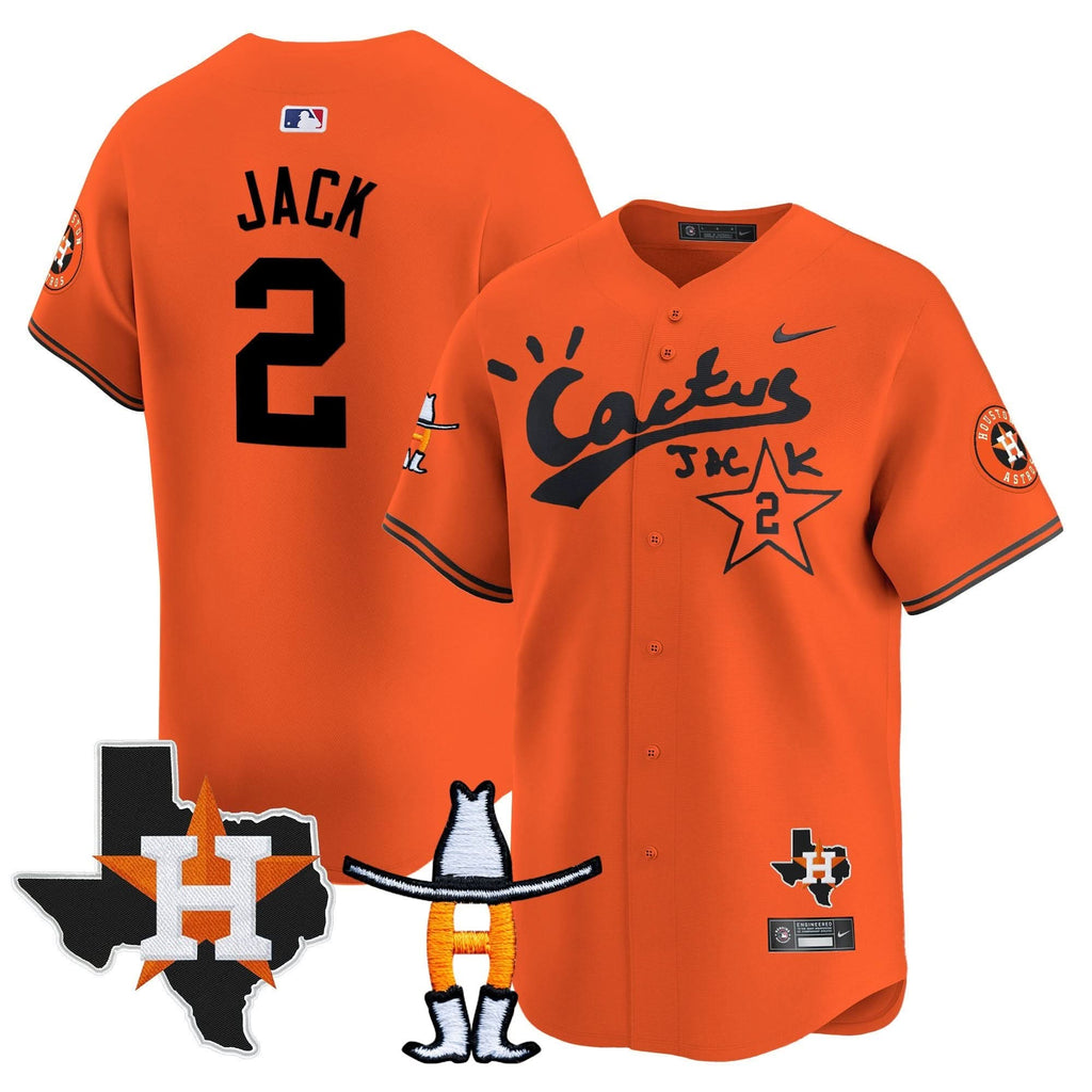 HA Cactus Jack Houston Rodeo Patch Vapor Premier Limited Jersey - Stitched