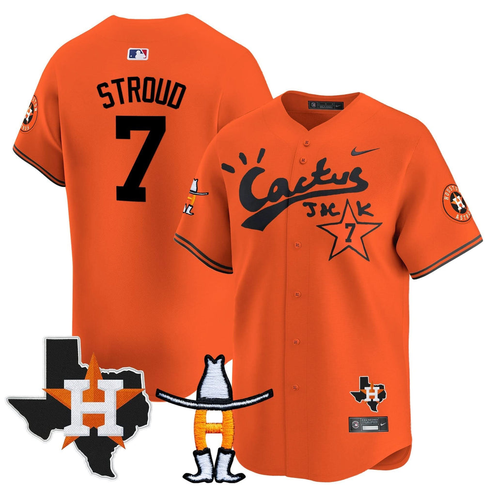 HA Cactus Jack Houston Rodeo Patch Vapor Premier Limited Jersey - Stitched