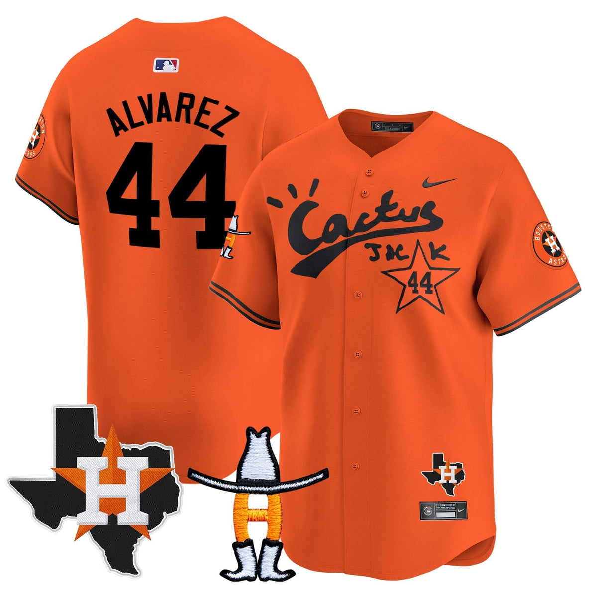 HA Cactus Jack Houston Rodeo Patch Vapor Premier Limited Jersey - Stitched