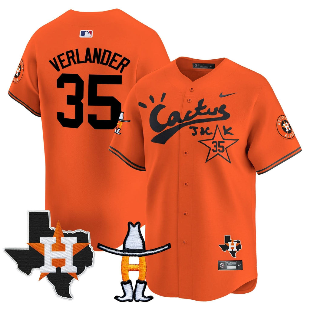 HA Cactus Jack Houston Rodeo Patch Vapor Premier Limited Jersey - Stitched