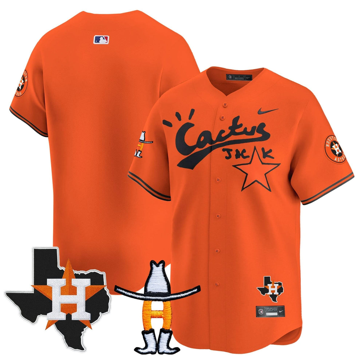 HA Cactus Jack Houston Rodeo Patch Vapor Premier Limited Jersey - Stitched