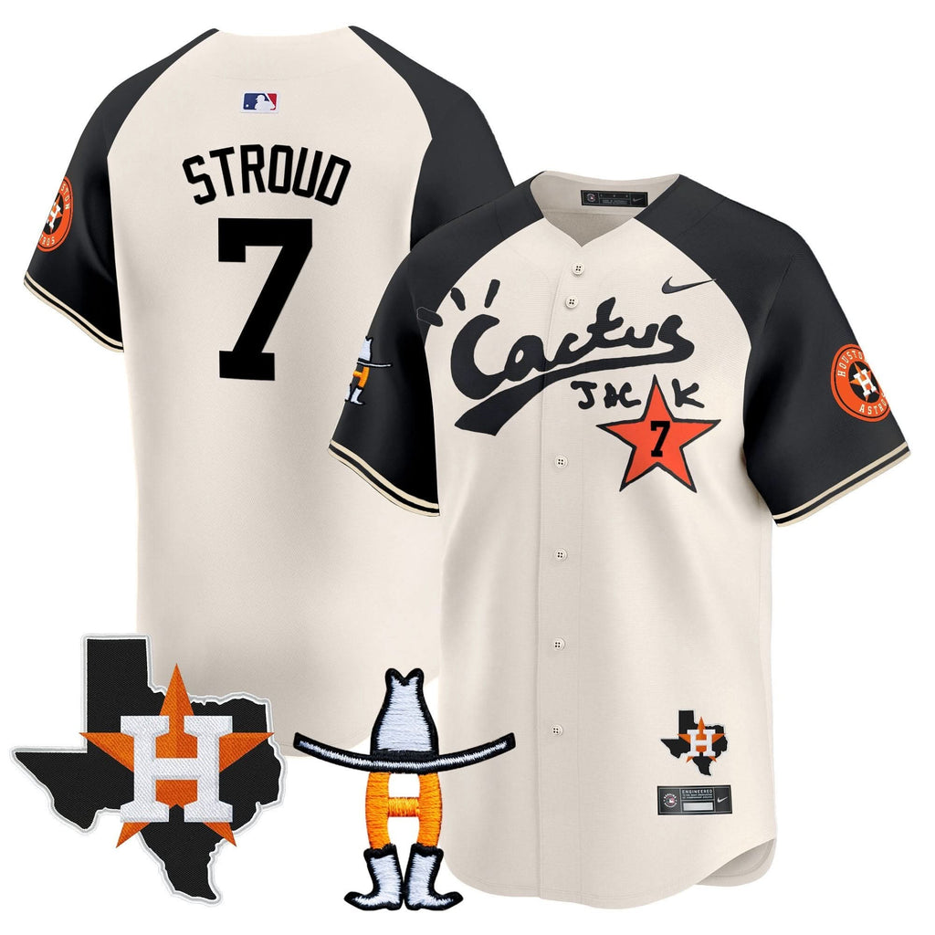 HA Cactus Jack Houston Rodeo Patch Vapor Premier Limited Jersey - Stitched