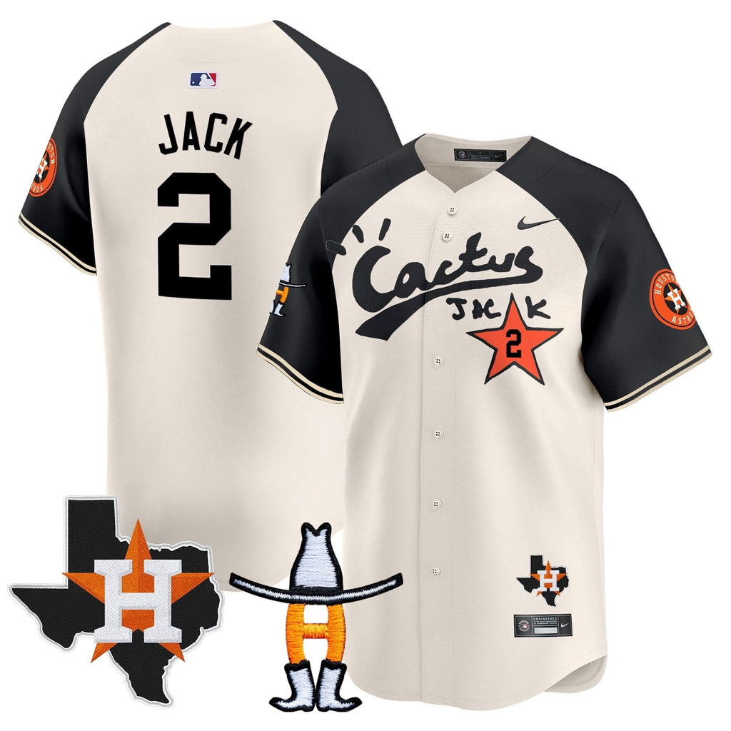 HA Cactus Jack Houston Rodeo Patch Vapor Premier Limited Jersey - Stitched