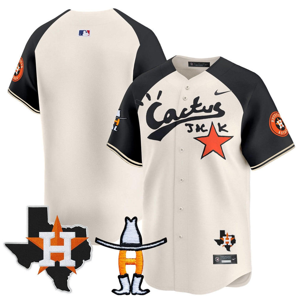 HA Cactus Jack Houston Rodeo Patch Vapor Premier Limited Jersey - Stitched