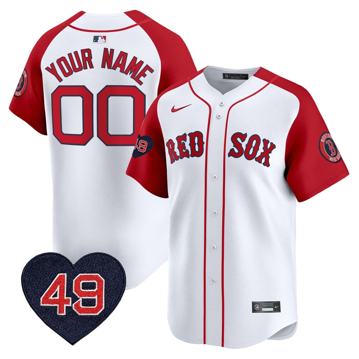 BRS Tim Wakefield Patch Vapor Premier Limited Custom Jersey - Stitched