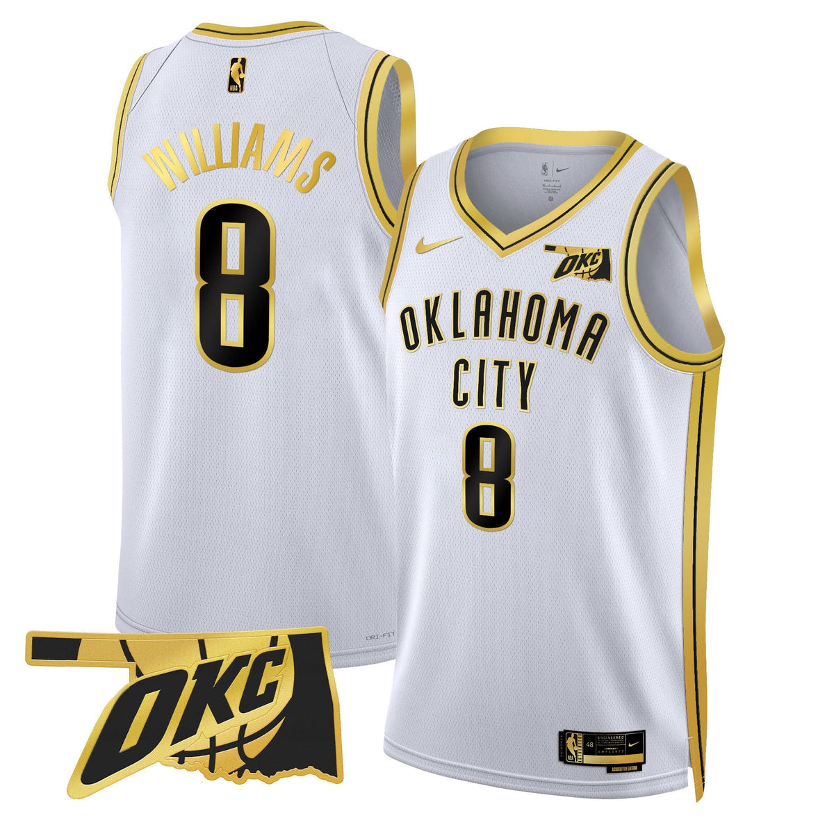 OKC Swingman Jersey - Oklahoma Patch - Stitched