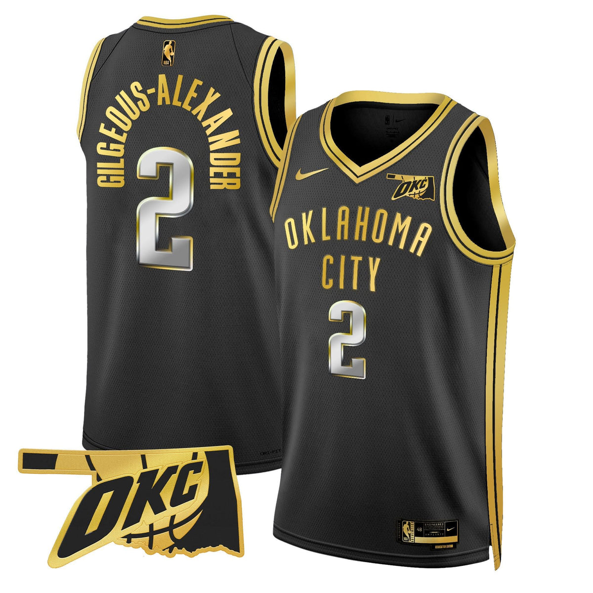 OKC Swingman Jersey - Oklahoma Patch - Stitched