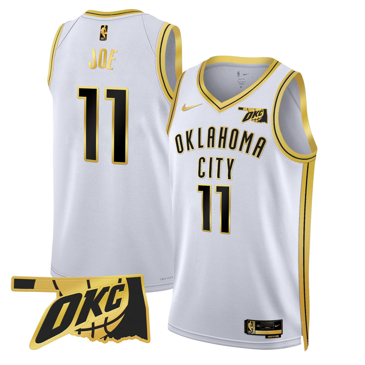 OKC Swingman Jersey - Oklahoma Patch - Stitched