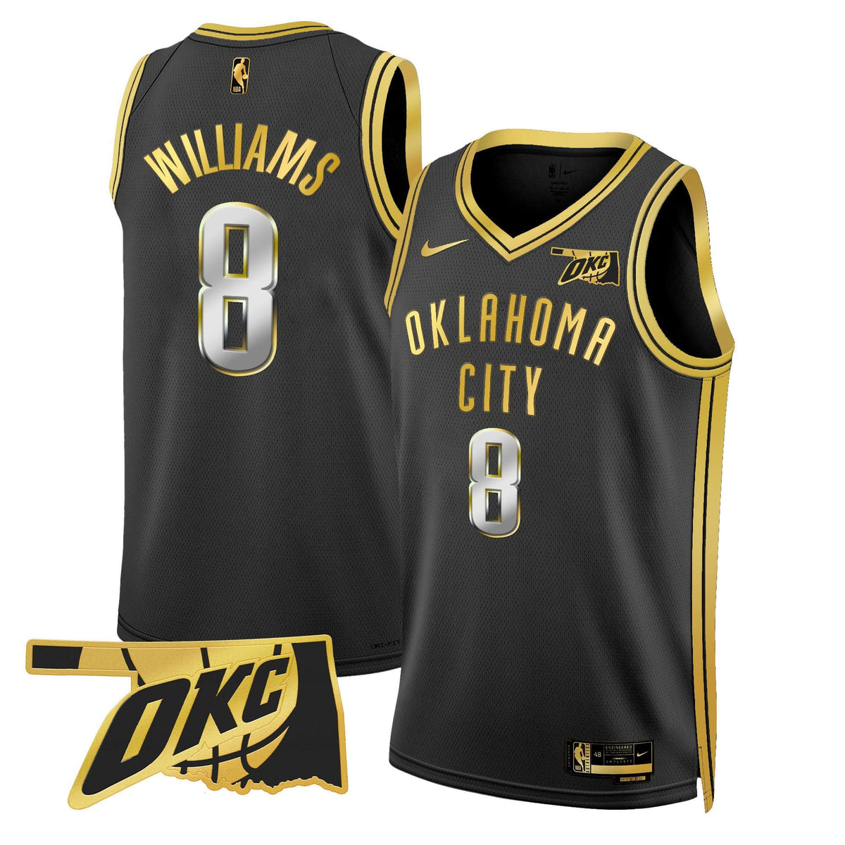 OKC Swingman Jersey - Oklahoma Patch - Stitched