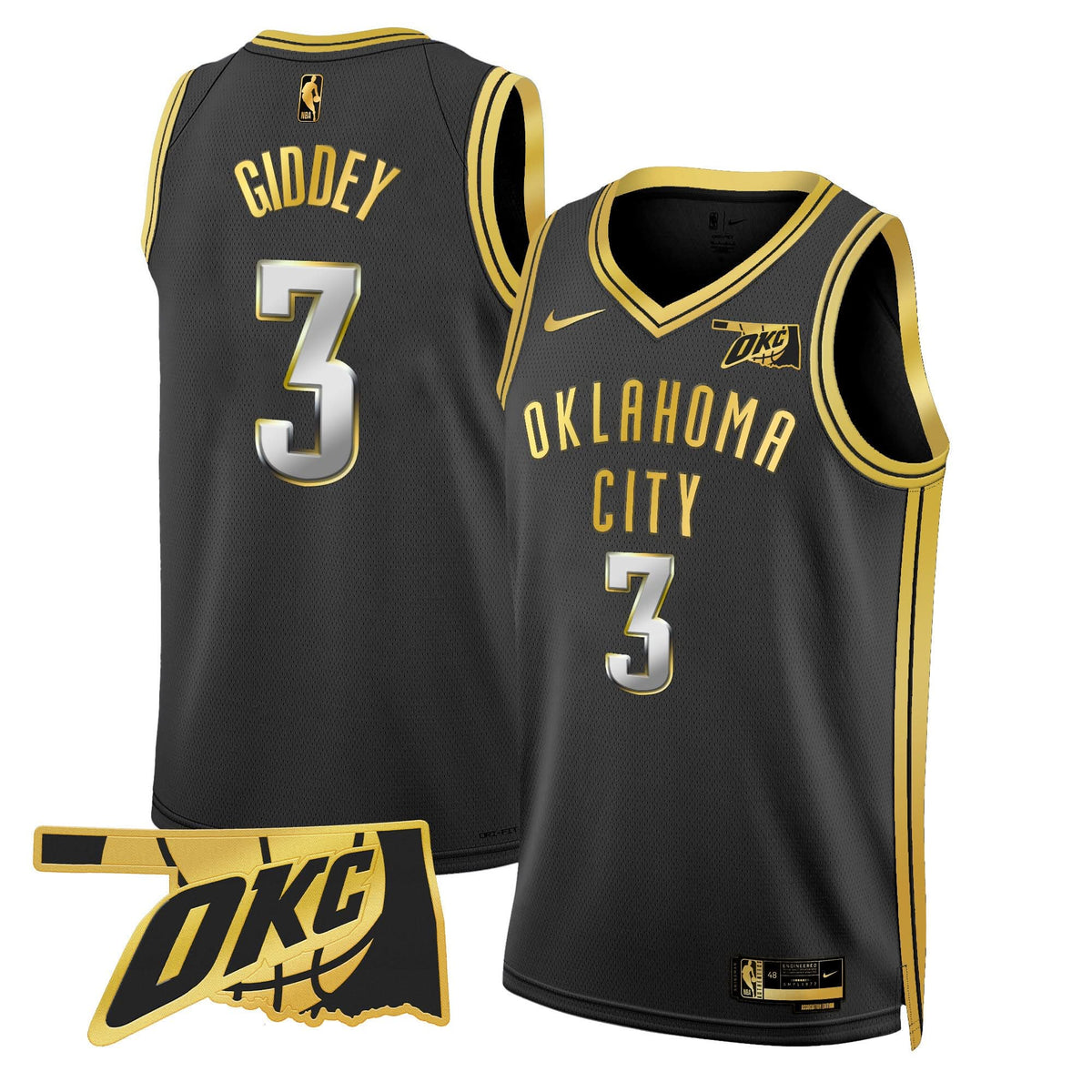 OKC Swingman Jersey - Oklahoma Patch - Stitched