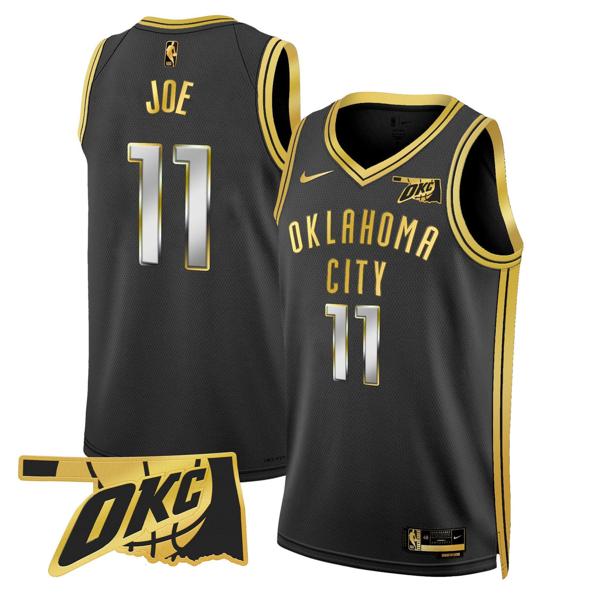 OKC Swingman Jersey - Oklahoma Patch - Stitched