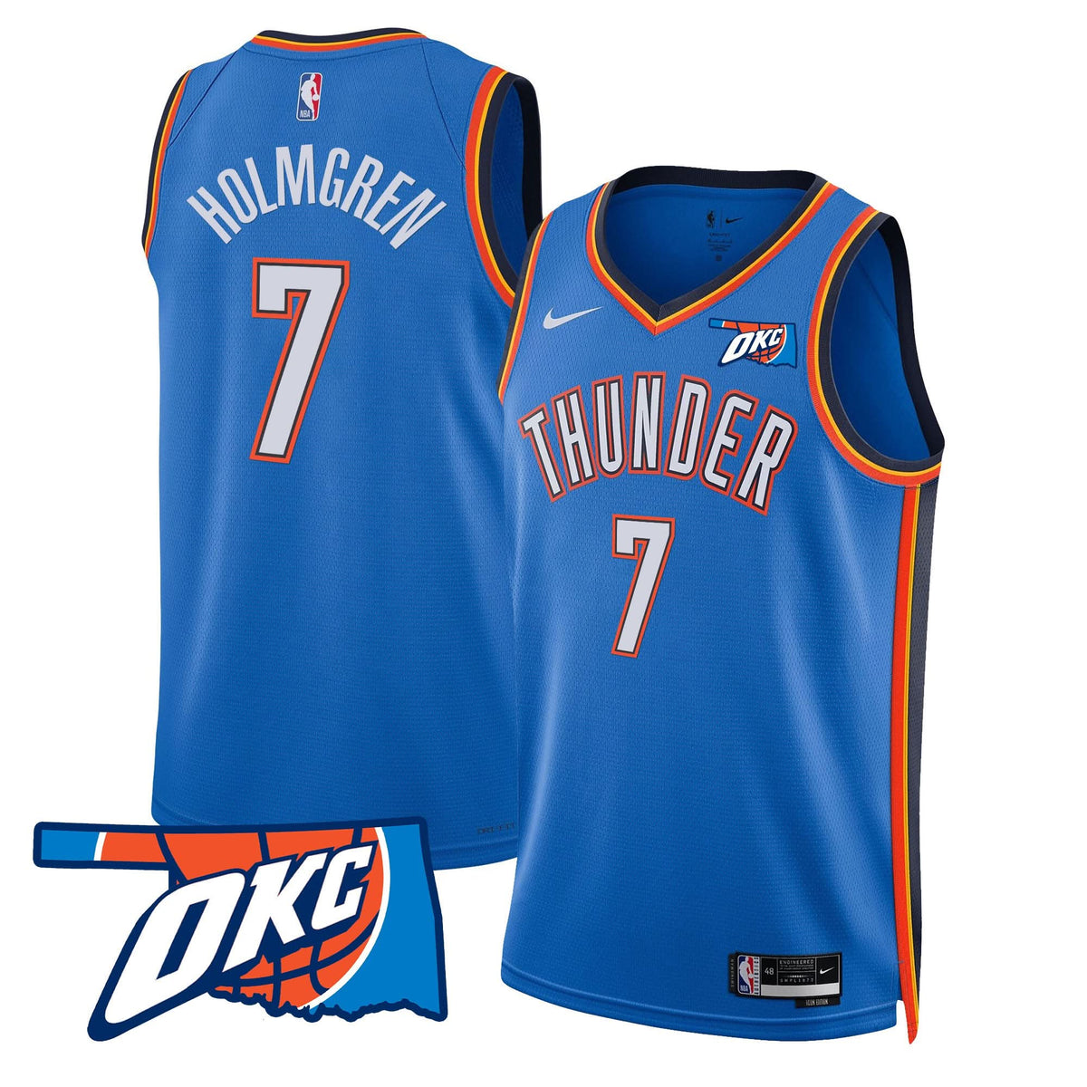 OKC Swingman Jersey - Oklahoma Patch - Stitched