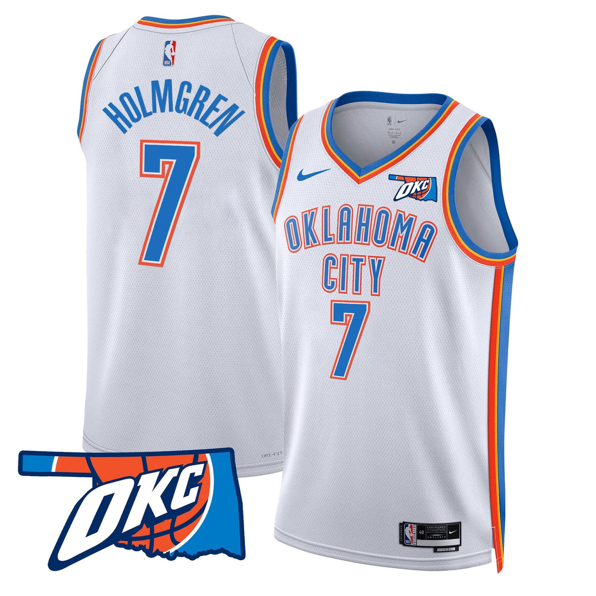 OKC Swingman Jersey - Oklahoma Patch - Stitched