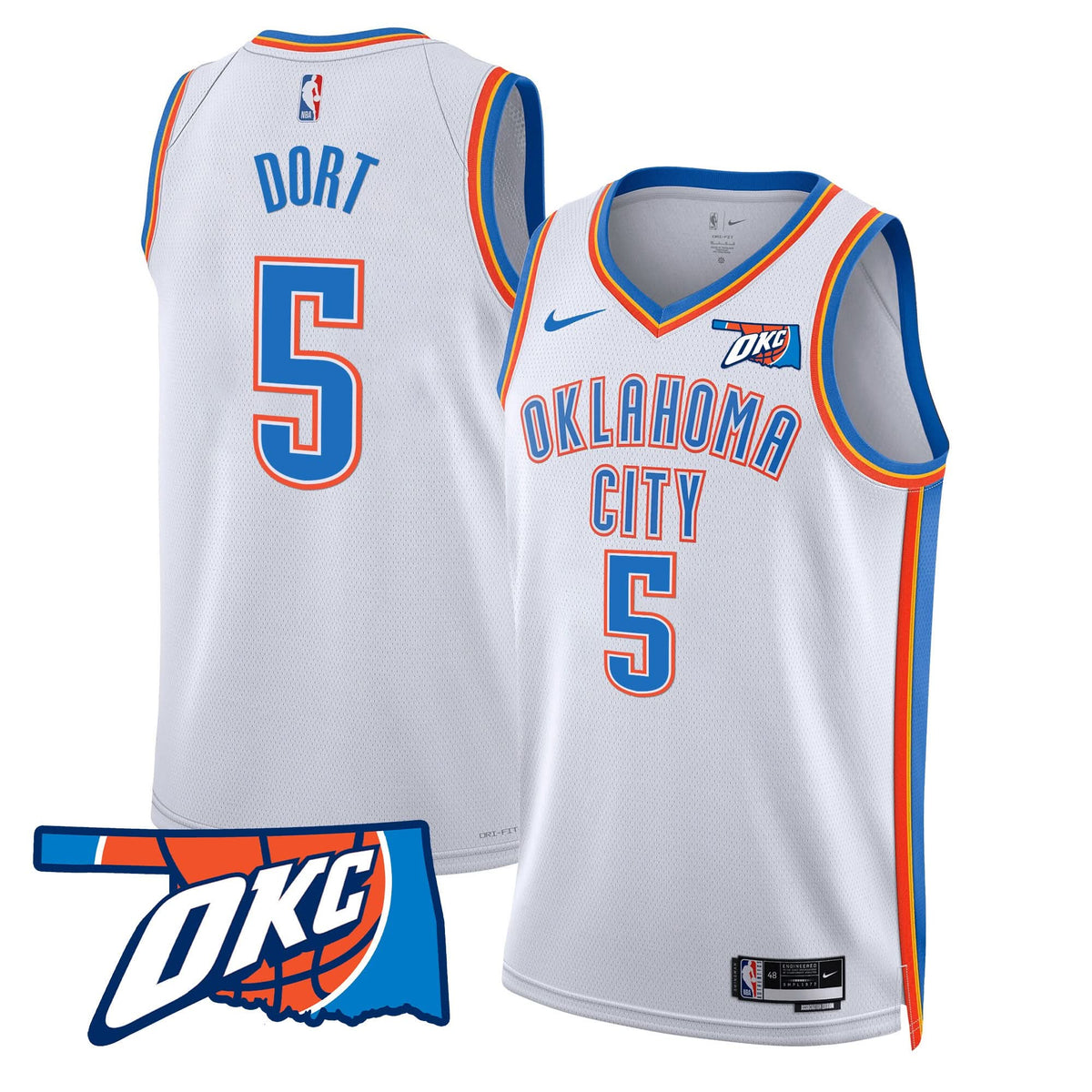 OKC Swingman Jersey - Oklahoma Patch - Stitched