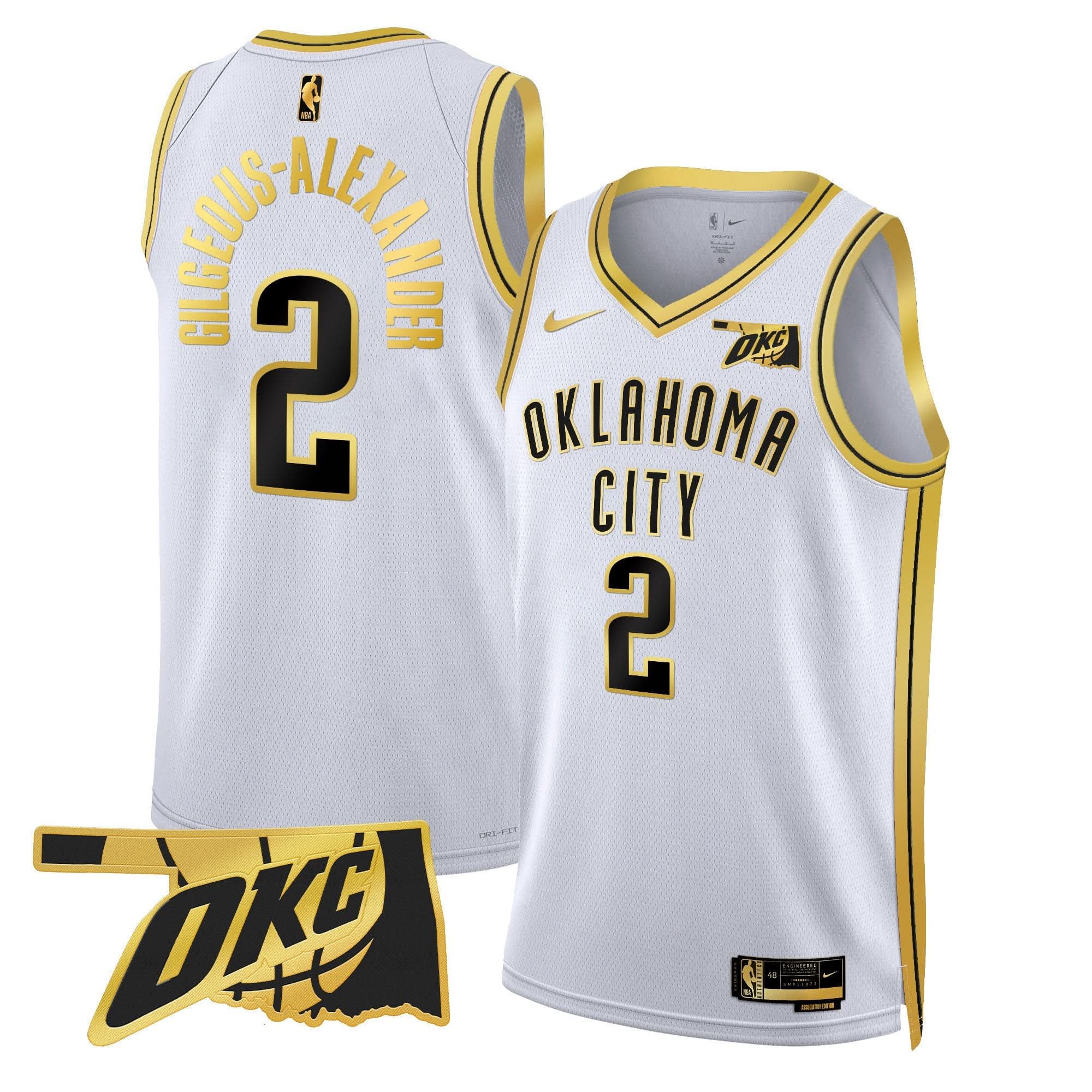 OKC Swingman Jersey - Oklahoma Patch - Stitched