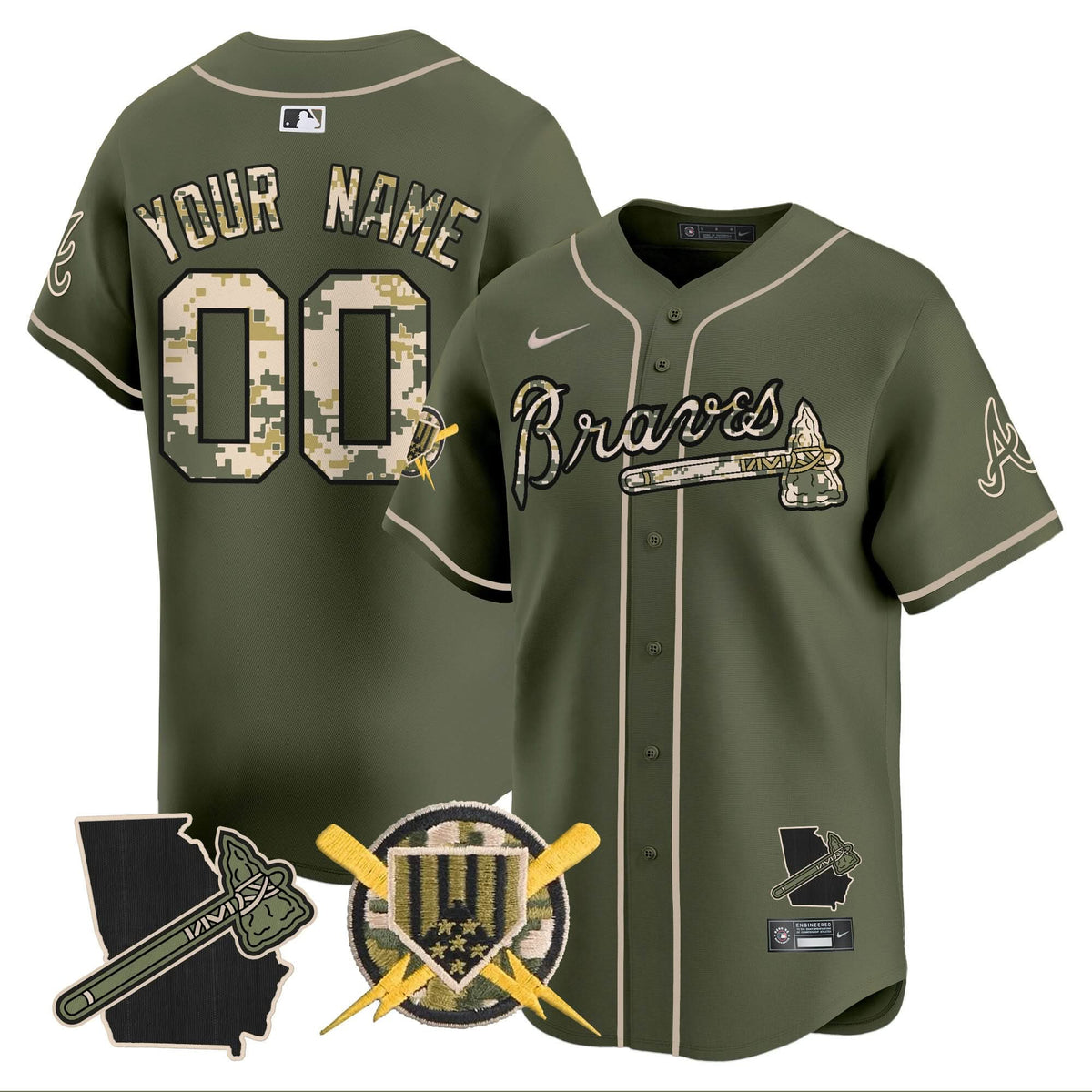 AB Armed Forces Day Vapor Premier Limited Custom Jersey - Stitched