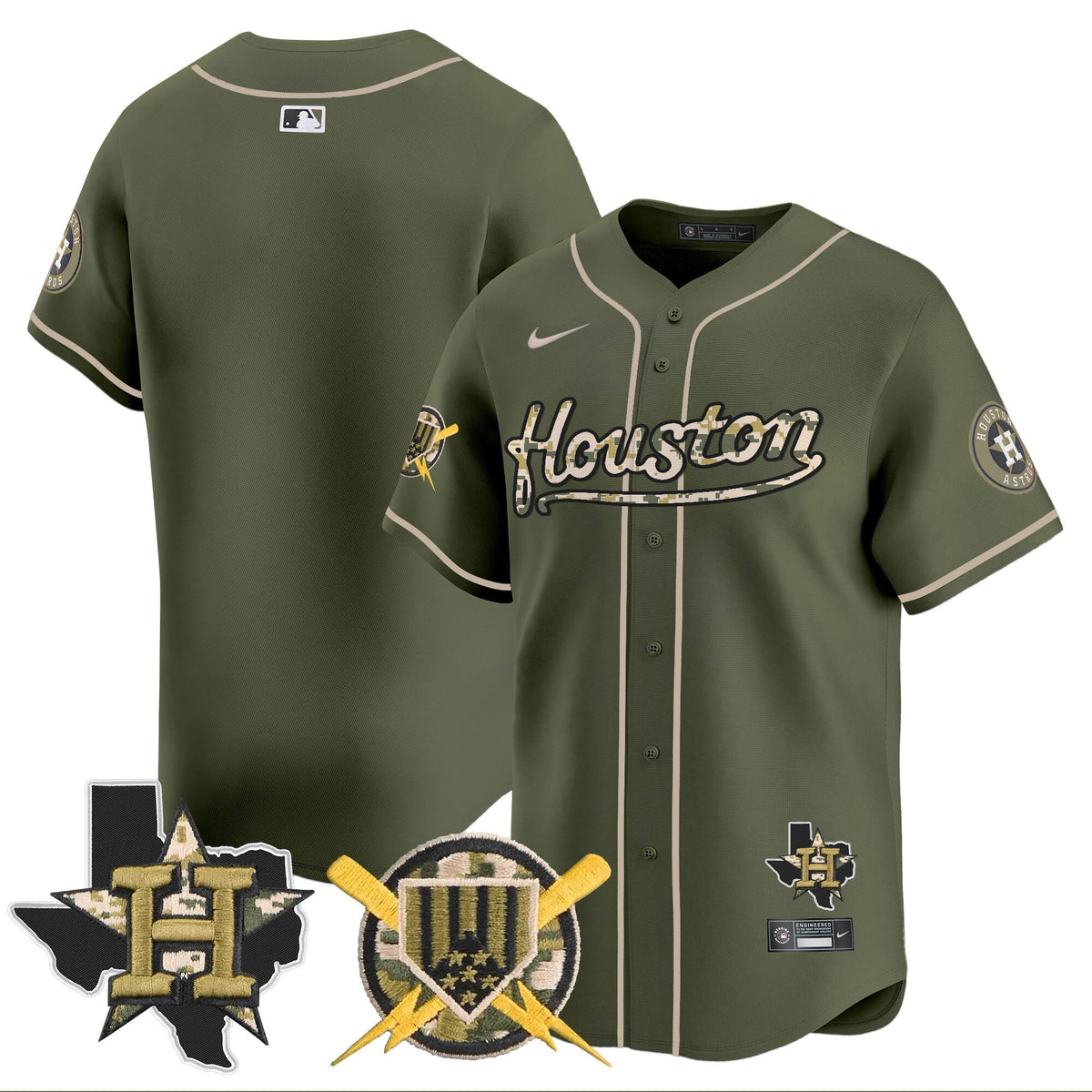 HOU Armed Forces Day Vapor Premier Limited Jersey - Stitched V2