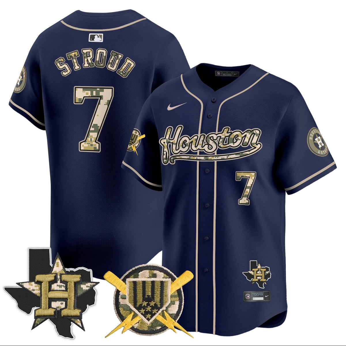 HOU Armed Forces Day Vapor Premier Limited Jersey - Stitched V2
