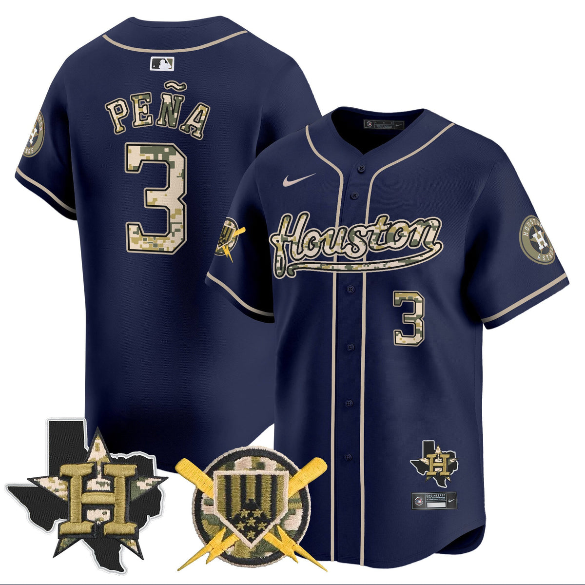 HOU Armed Forces Day Vapor Premier Limited Jersey - Stitched V2