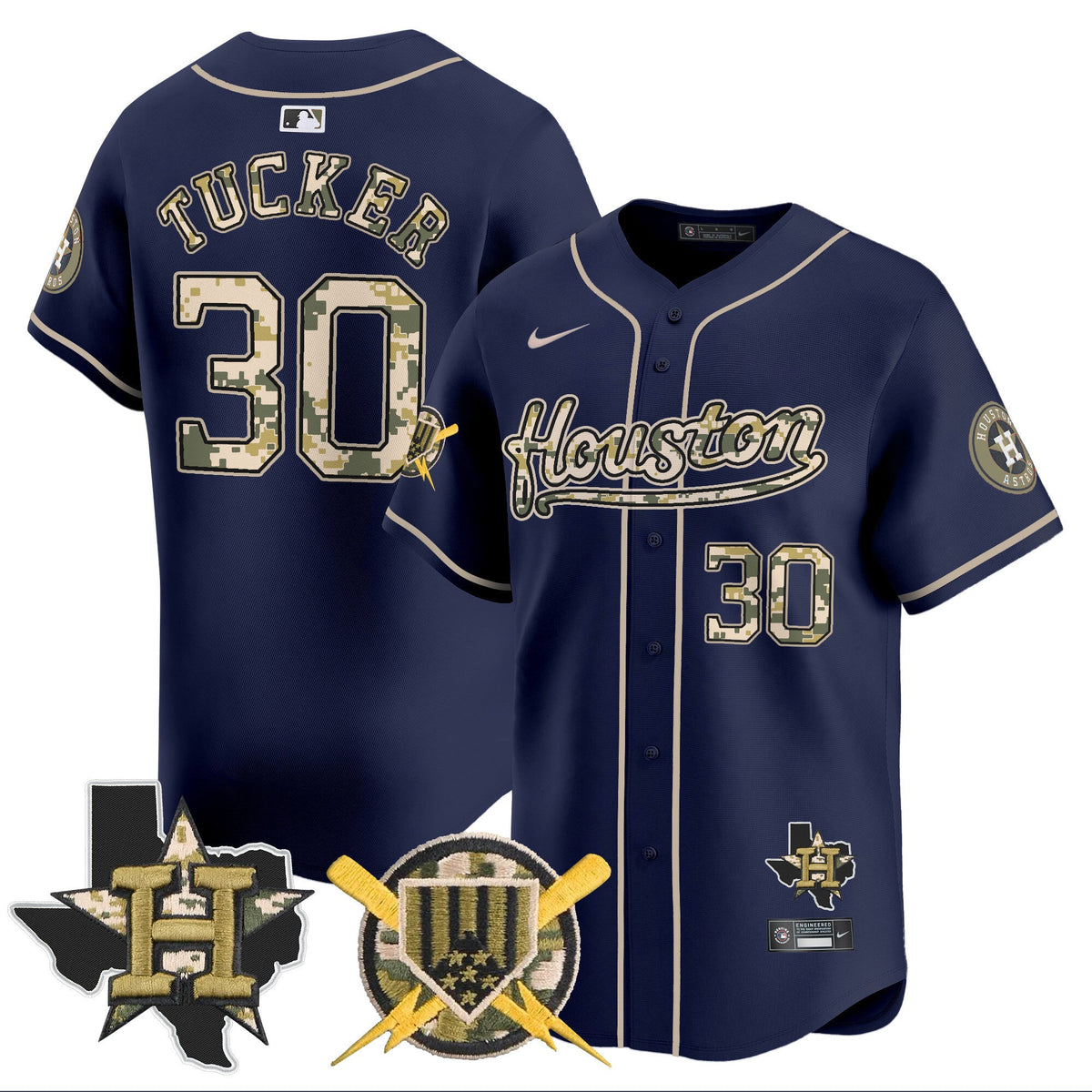 HOU Armed Forces Day Vapor Premier Limited Jersey - Stitched V2
