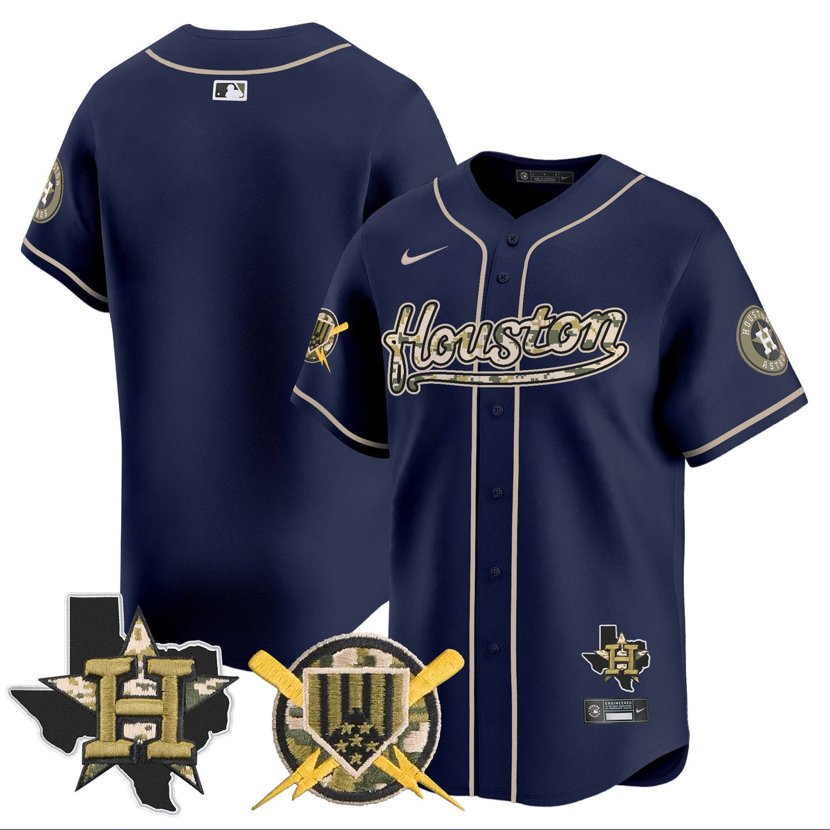HOU Armed Forces Day Vapor Premier Limited Jersey - Stitched V2