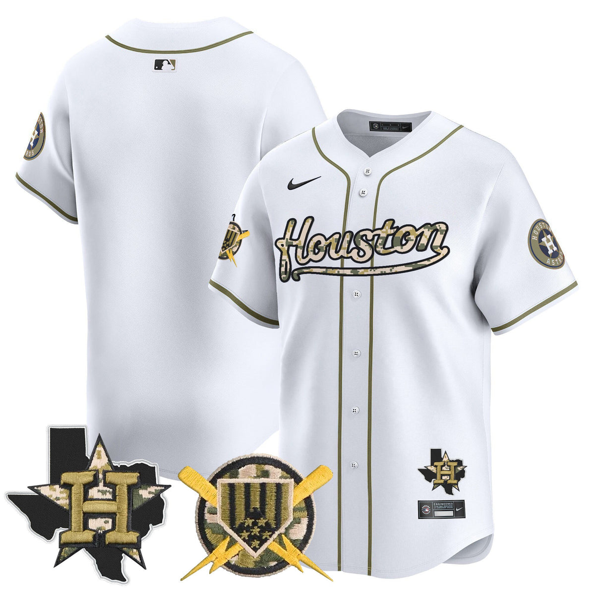 HOU Armed Forces Day Vapor Premier Limited Jersey - Stitched V2