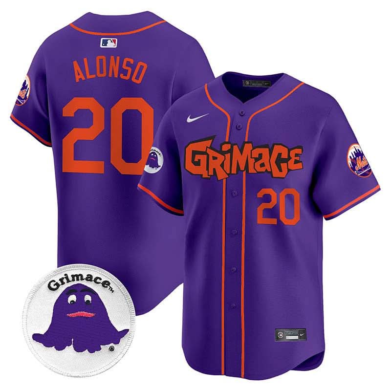 NYM Grimace Vapor Premier Limited Jersey V2 - Stitched