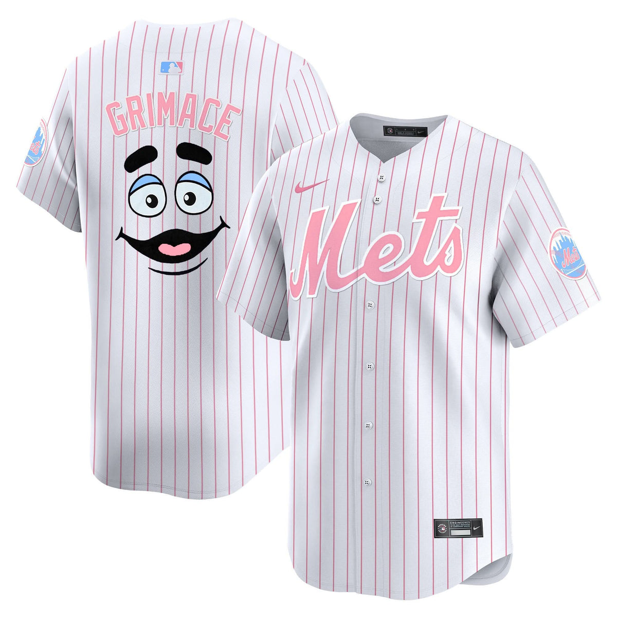 NYM Bubblegum Pink Vapor Premier Limited Jersey - Stitched